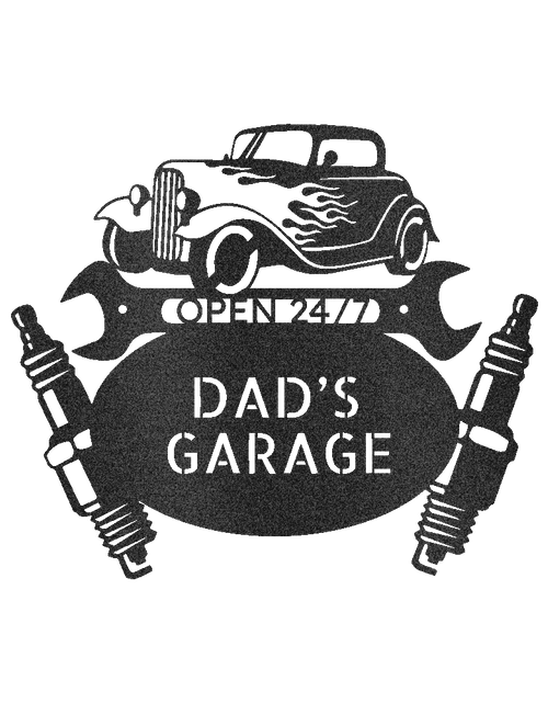 Load image into Gallery viewer, Garage Sign - Custom Metal Sign, Gift For Him, Christmas Gifts For Dad
