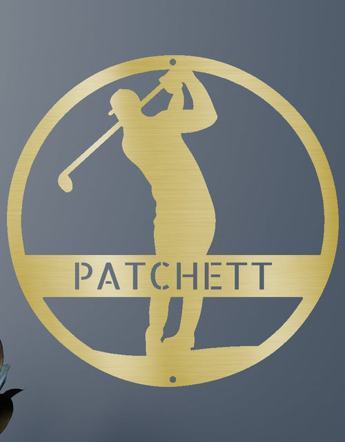 Load image into Gallery viewer, Golfer Personalized Gifts - Custom Metal Sign