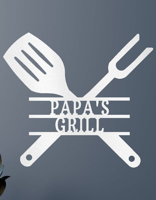 Load image into Gallery viewer, Grilling Utensils Personalized Gifts - Custom Metal Sign