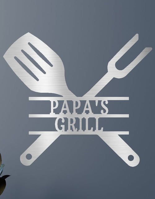 Load image into Gallery viewer, Grilling Utensils Personalized Gifts - Custom Metal Sign
