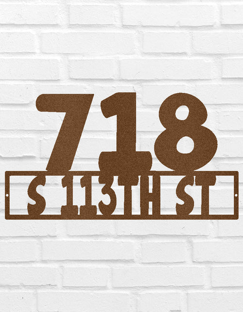 Load image into Gallery viewer, Home Address Personalized Gifts - Custom Metal Sign