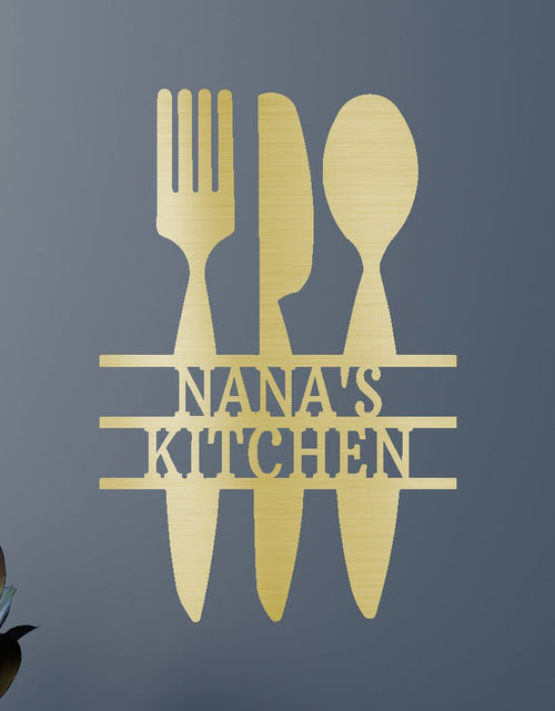 Load image into Gallery viewer, Kitchen Utensil Personalized Gifts - Custom Metal Sign