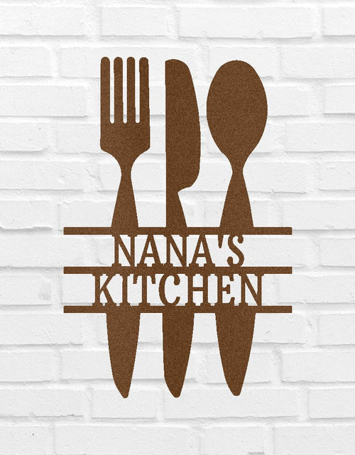 Load image into Gallery viewer, Kitchen Utensil Personalized Gifts - Custom Metal Sign