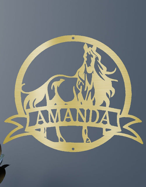 Load image into Gallery viewer, Majestic Horse Personalized Gifts - Custom Metal Sign