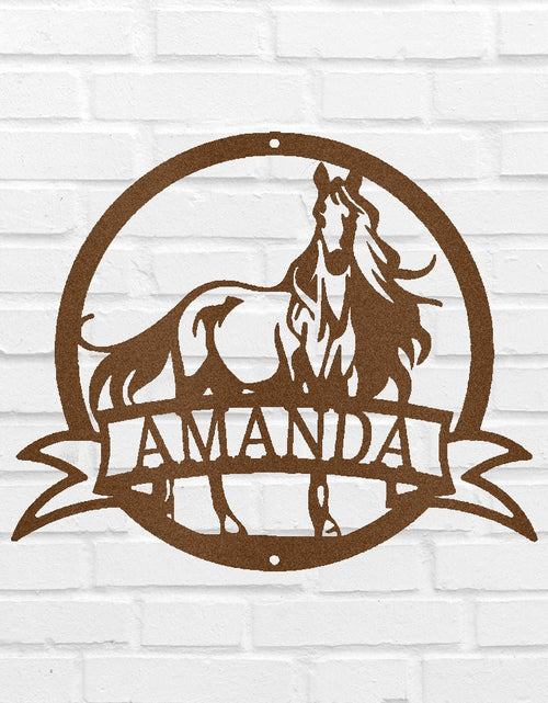 Load image into Gallery viewer, Majestic Horse Personalized Gifts - Custom Metal Sign