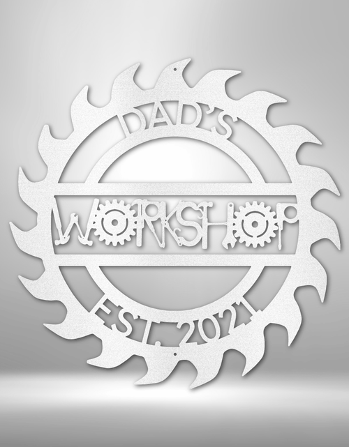 Load image into Gallery viewer, Dad Workshop Garage Personalized Gifts - Custom Metal Sign for Father's Day
