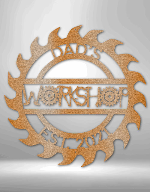 Load image into Gallery viewer, Dad Workshop Garage Personalized Gifts - Custom Metal Sign for Father's Day