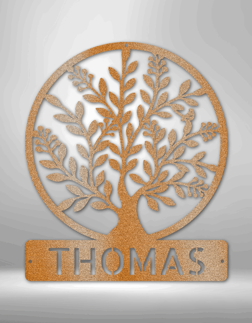 Load image into Gallery viewer, Family Tree Personalized Gifts - Custom Metal Sign
