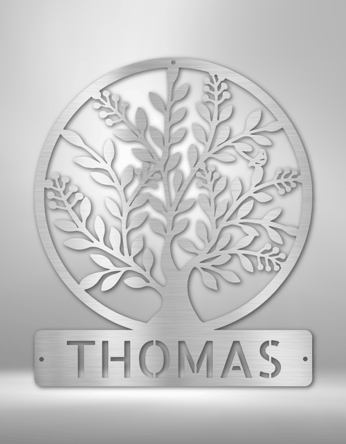Load image into Gallery viewer, Family Tree Personalized Gifts - Custom Metal Sign