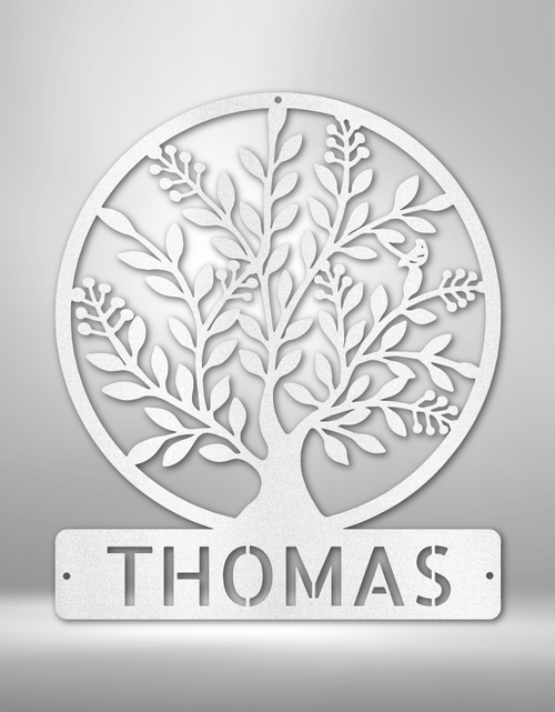 Load image into Gallery viewer, Family Tree Personalized Gifts - Custom Metal Sign