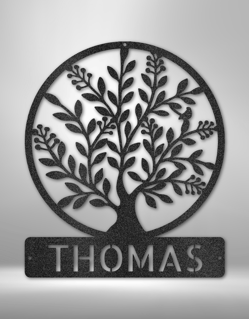 Load image into Gallery viewer, Family Tree Personalized Gifts - Custom Metal Sign