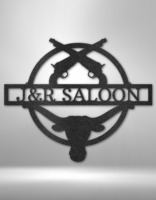 Resmi Galeri görüntüleyicisine yükleyin, Saloon Kişiselleştirilmiş Hediyeler - Özel Metal Tabela