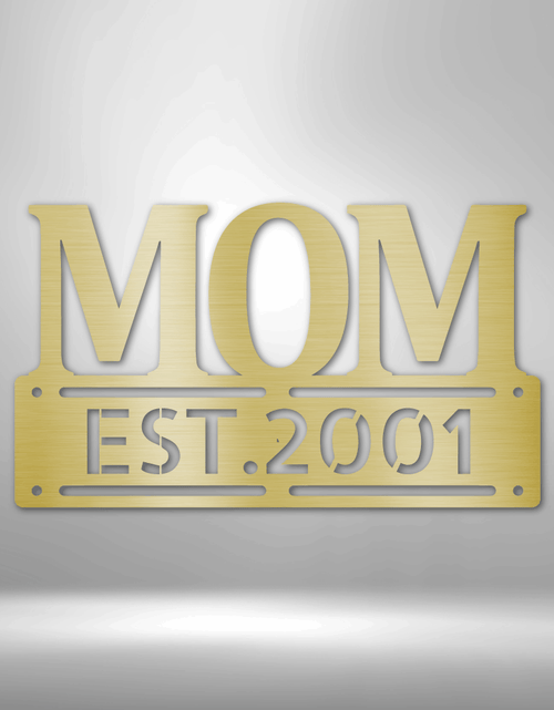Load image into Gallery viewer, Personalized Mother’s Day Metal Sign - Custom Family Name Plaque for Mom
