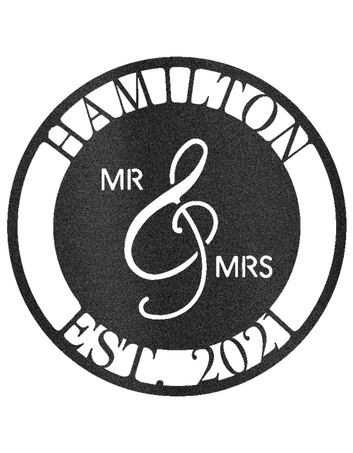 Load image into Gallery viewer, Mr and Mrs Personalized Gifts - Custom Metal Sign