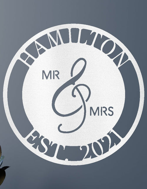 Load image into Gallery viewer, Mr and Mrs Personalized Gifts - Custom Metal Sign
