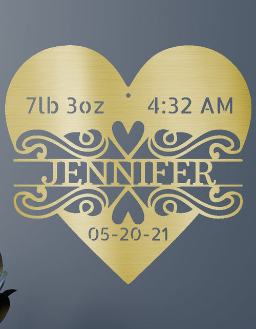 Load image into Gallery viewer, Newborn Love Personalized Gifts - Custom Metal Sign