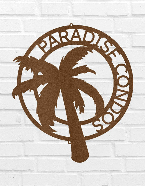 Load image into Gallery viewer, Palm Tree Personalized Gifts - Custom Metal Sign