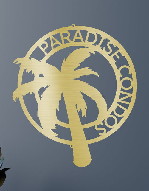 Load image into Gallery viewer, Palm Tree Personalized Gifts - Custom Metal Sign