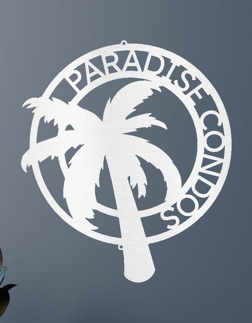 Load image into Gallery viewer, Palm Tree Personalized Gifts - Custom Metal Sign