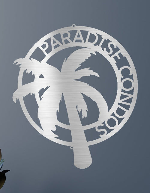 Load image into Gallery viewer, Palm Tree Personalized Gifts - Custom Metal Sign