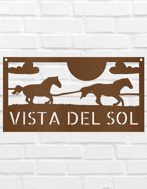 Load image into Gallery viewer, Racing Horses Sign - Custom Metal Sign, Gift For Horse Lover