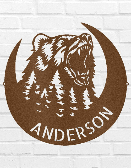 Load image into Gallery viewer, Roaring Bear Personalized Gifts - Custom Metal Sign