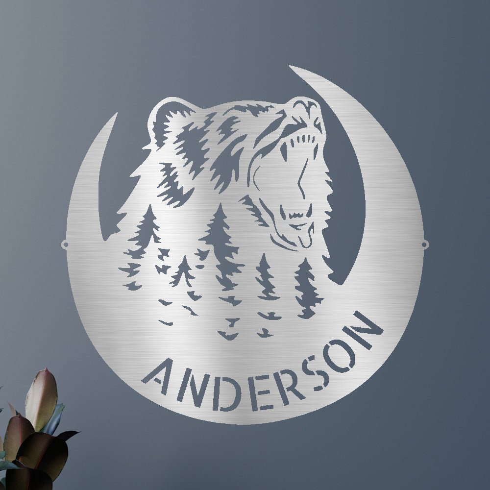 Roaring Bear Personalized Gifts - Custom Metal Sign