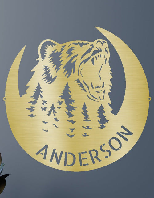 Load image into Gallery viewer, Roaring Bear Personalized Gifts - Custom Metal Sign