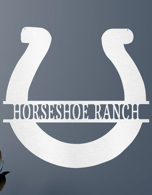 Load image into Gallery viewer, Simple Horseshoe Personalized Gifts - Custom Metal Sign, Horse Lover Gift