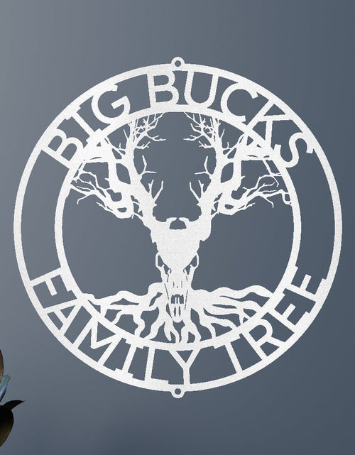 Load image into Gallery viewer, Skull Tree Sign - Custom Metal Sign, Housewarming/Christmas Gift, Family Letter