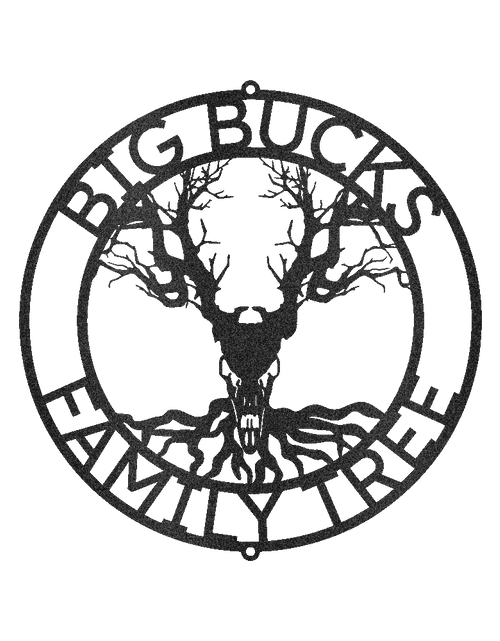 Load image into Gallery viewer, Skull Tree Sign - Custom Metal Sign, Housewarming/Christmas Gift, Family Letter
