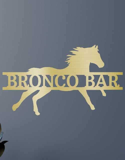 Load image into Gallery viewer, Sprinting Horse Personalized Gifts - Custom Metal Sign