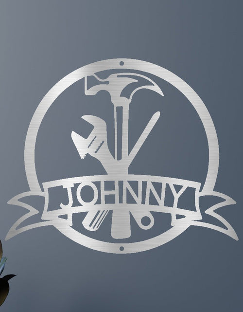 Load image into Gallery viewer, Tool Man Personalized Gifts - Custom Metal Sign