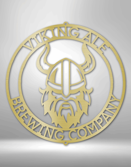 Load image into Gallery viewer, Viking Ring Personalized Gifts - Custom Metal Sign