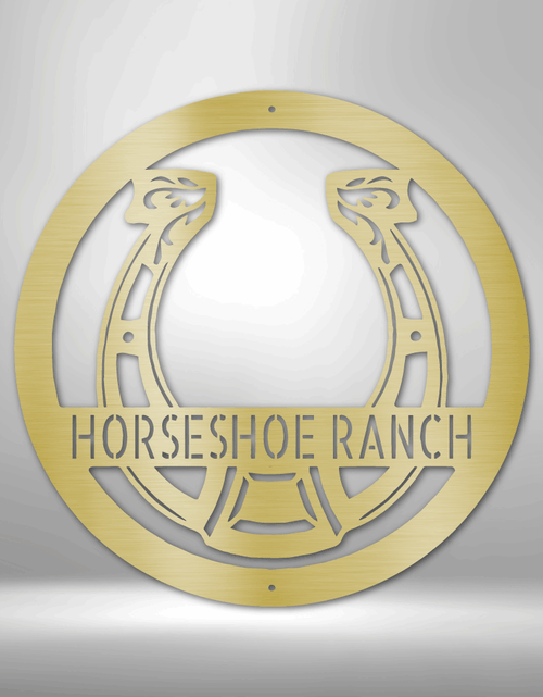 Load image into Gallery viewer, Wedding Gifts Personalized Gifts - Custom Metal Sign, Bridesmaid Present, Horse Owner, Housewarming Gifts