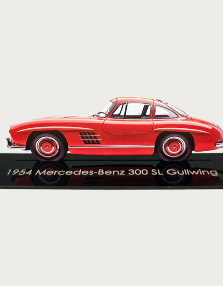 1954 Mercedes-Benz 300 SL Gullwing (2) Metal Car Wall Art, Color 2D Diecast Car Decor, Silhouette Metal Wall Art, Gift For Car Lovers, Detailed Color Metal Car