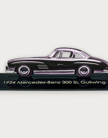 1954 Mercedes-Benz 300 SL Gullwing (1) Metal Car Wall Art, Color 2D Diecast Car Decor, Silhouette Metal Wall Art, Gift For Car Lovers, Detailed Color Metal Car