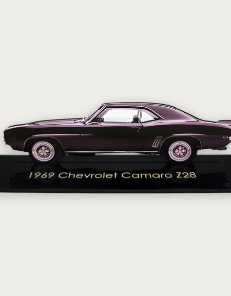1969 Chevrolet Camaro Z28 (1) Metal Car Wall Art, Color 2D Diecast Car Decor, Silhouette Metal Wall Art, Gift For Car Lovers, Detailed Color Metal Car