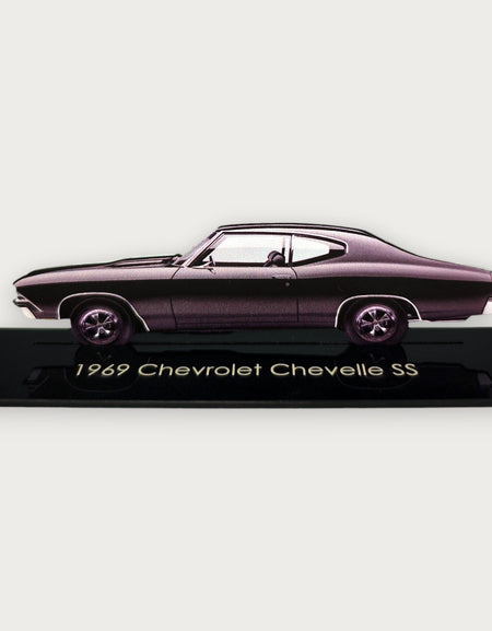 1969 Chevrolet Chevelle SS (1) Metal Araba Duvar Sanatı, Renkli 2D Pres Döküm Araba Dekoru, Siluet Metal Duvar Sanatı, Araba Severler İçin Hediye, Ayrıntılı Renkli Metal Araba