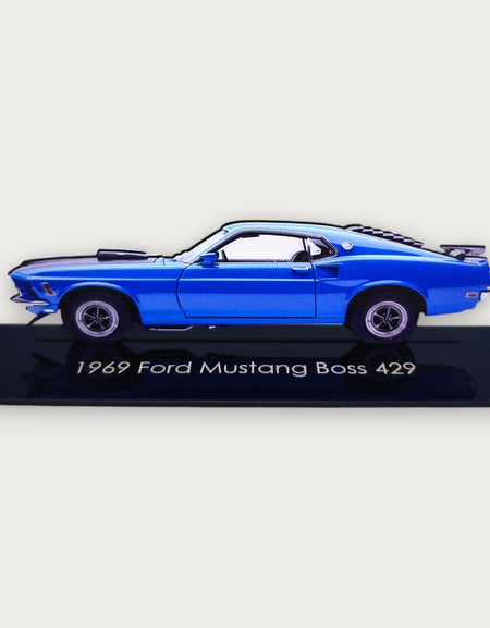 1969 Ford Mustang Boss 429 (1) Metal Araba Duvar Sanatı, Renkli 2D Pres Döküm Araba Dekoru, Siluet Metal Duvar Sanatı, Araba Severler İçin Hediye, Ayrıntılı Renkli Metal Araba