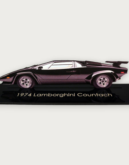 1974 Lamborghini Countach (1) Metal Araba Duvar Sanatı, Renkli 2D Pres Döküm Araba Dekoru, Siluet Metal Duvar Sanatı, Araba Severler İçin Hediye, Ayrıntılı Renkli Metal Araba