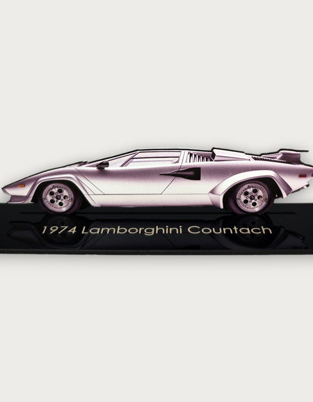 1974 Lamborghini Countach (2) Metal Araba Duvar Sanatı, Renkli 2D Pres Döküm Araba Dekoru, Siluet Metal Duvar Sanatı, Araba Severler İçin Hediye, Ayrıntılı Renkli Metal Araba