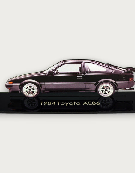 1984 Toyota AE86 (1) Metal Araba Duvar Sanatı, Renkli 2D Pres Döküm Araba Dekoru, Siluet Metal Duvar Sanatı, Araba Severler İçin Hediye, Ayrıntılı Renkli Metal Araba