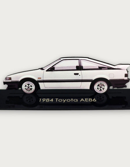 1984 Toyota AE86 (2) Metal Araba Duvar Sanatı, Renkli 2D Pres Döküm Araba Dekoru, Siluet Metal Duvar Sanatı, Araba Severler İçin Hediye, Ayrıntılı Renkli Metal Araba