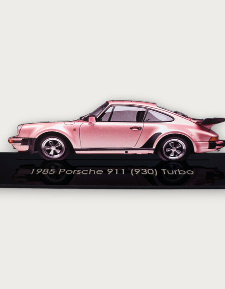 1985 Porsche 911 (930) Turbo (1) Metal Araba Duvar Sanatı, Renkli 2D Pres Döküm Araba Dekoru, Siluet Metal Duvar Sanatı, Araba Severler İçin Hediye, Ayrıntılı Renkli Metal Araba