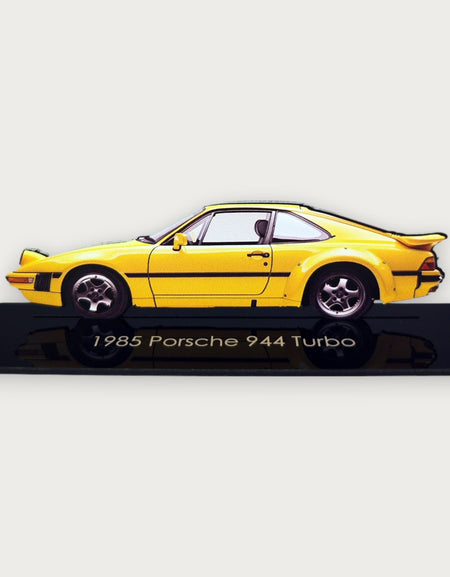 1985 Porsche 944 Turbo (2) Metal Car Wall Art, Color 2D Diecast Car Decor, Silhouette Metal Wall Art, Gift For Car Lovers, Detailed Color Metal Car