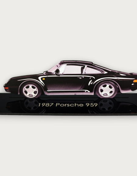 1987 Porsche 959 (1) Metal Araba Duvar Sanatı, Renkli 2D Pres Döküm Araba Dekoru, Siluet Metal Duvar Sanatı, Araba Severler İçin Hediye, Ayrıntılı Renkli Metal Araba