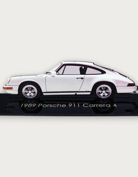 1989 Porsche 911 Carrera 4 (2) Metal Car Wall Art, Color 2D Diecast Car Decor, Silhouette Metal Wall Art, Gift For Car Lovers, Detailed Color Metal Car