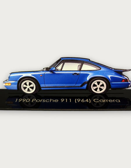 1990 Porsche 911 (964) Carrera (1) Metal Car Wall Art, Color 2D Diecast Car Decor, Silhouette Metal Wall Art, Gift For Car Lovers, Detailed Color Metal Car