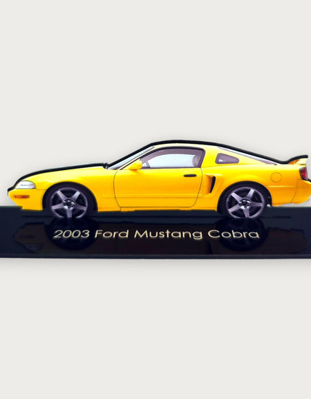 2003 Ford Mustang Cobra (2) Metal Car Wall Art, Color 2D Diecast Car Decor, Silhouette Metal Wall Art, Gift For Car Lovers, Detailed Color Metal Car